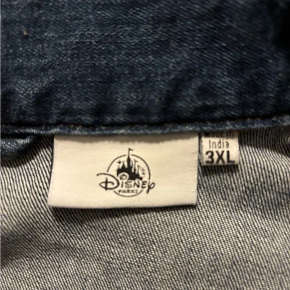 Disneyland Denim Jacket Embroidered Mickey Mouse - Picture 9 of 10